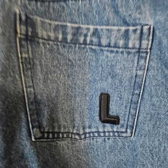 Ledair Los‎ Angeles Denim Overalls Women Blue Wide Leg Jumpsuit Size 38/S/4 - Picture 5 of 7